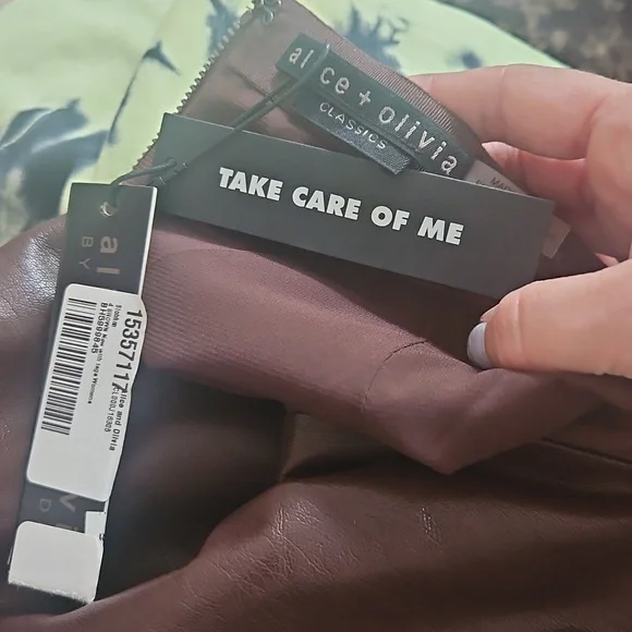 Alice + Olivia Maxi Pencil Skirt with Slit, New, Sz 4 - Picture 3 of 3